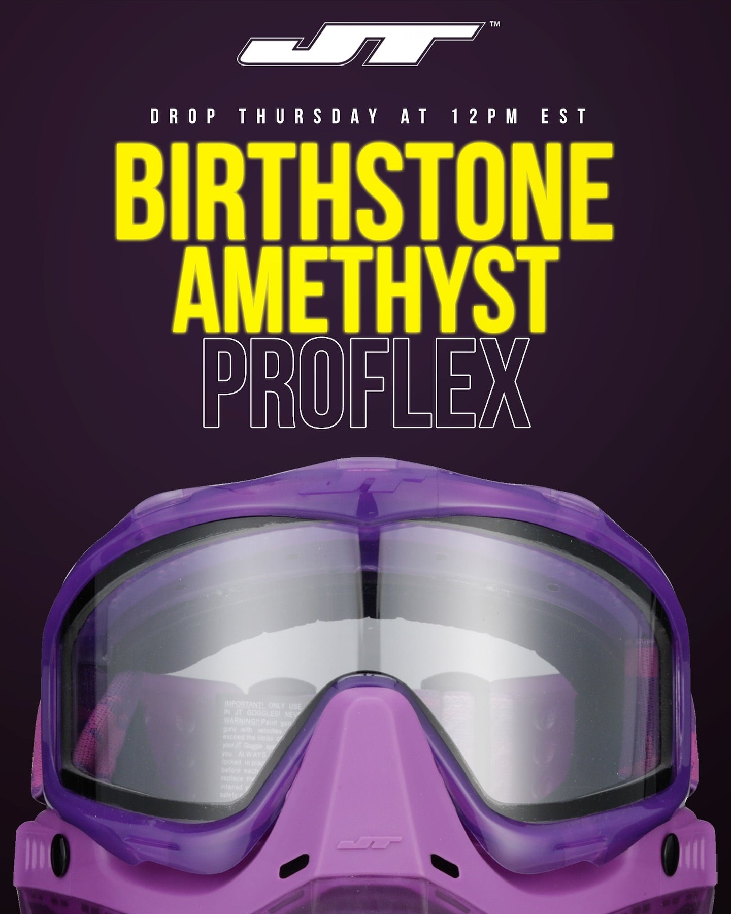 JT Proflex Goggle - ICE Amethyst (February)