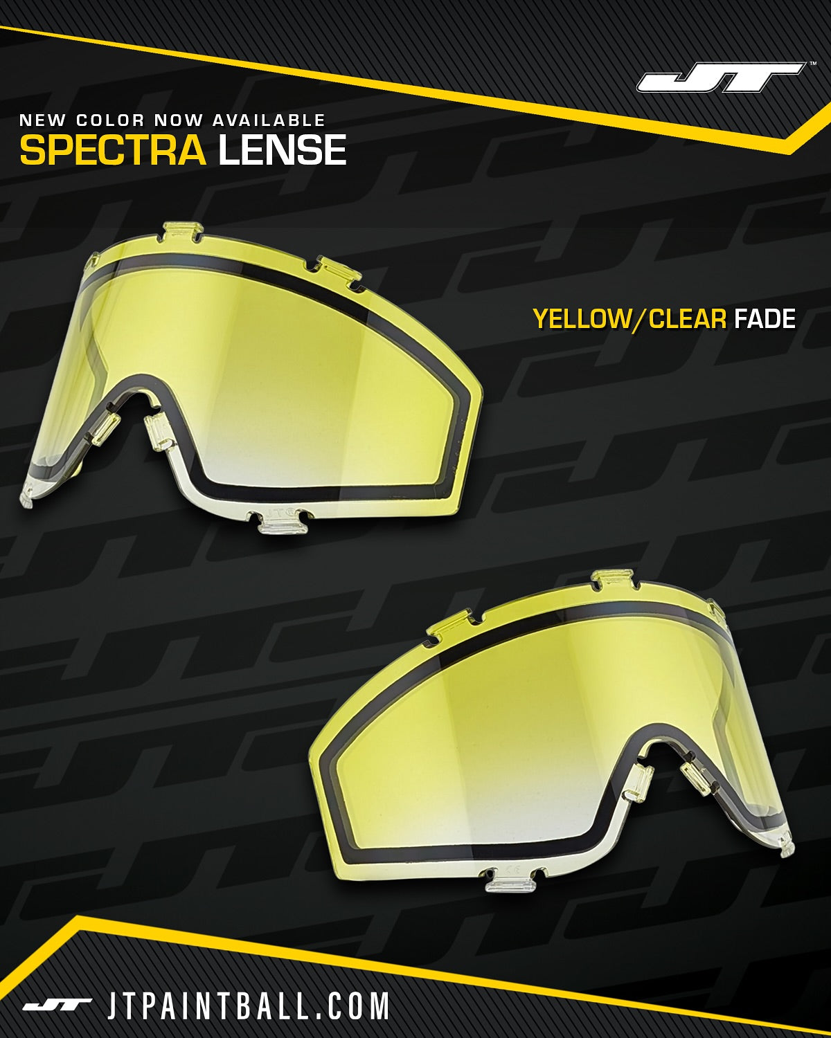 JT Proflex Lens - Yellow / Clear Fade