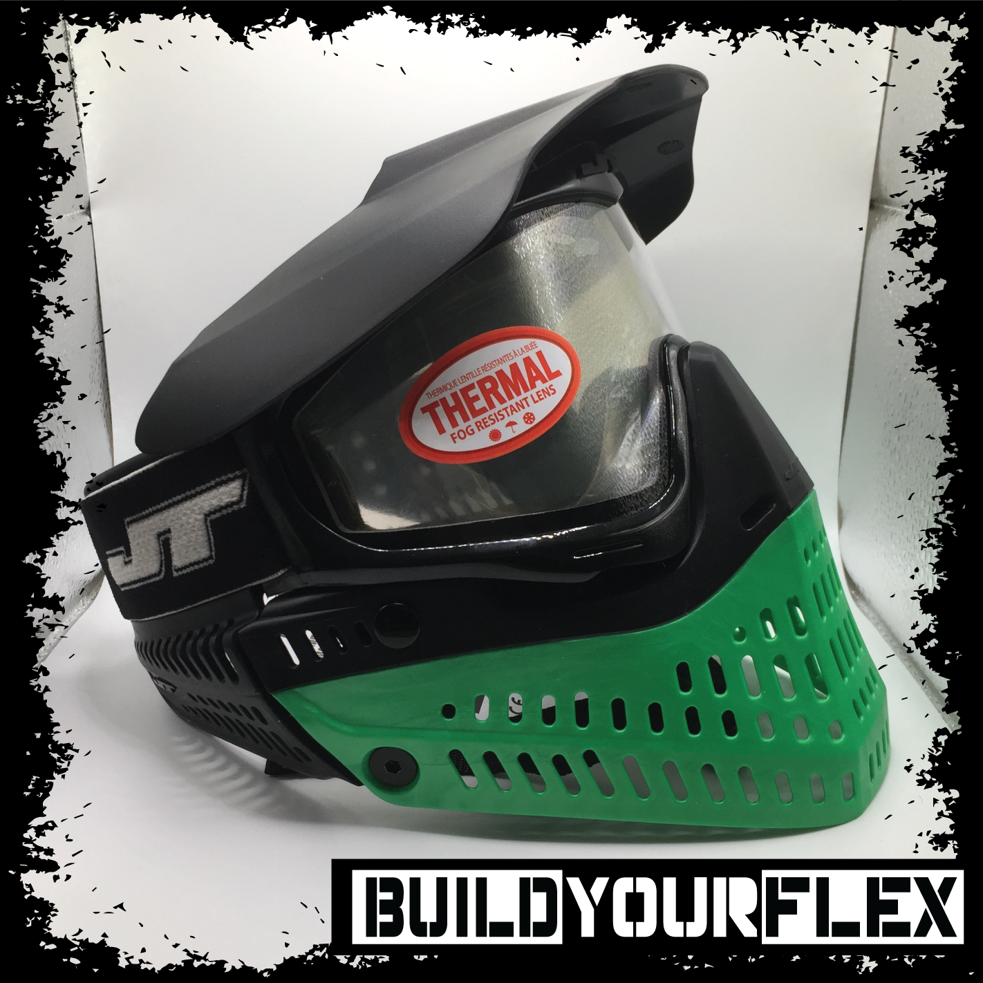JT Proflex Goggle - Black / Liquid Metal Green
