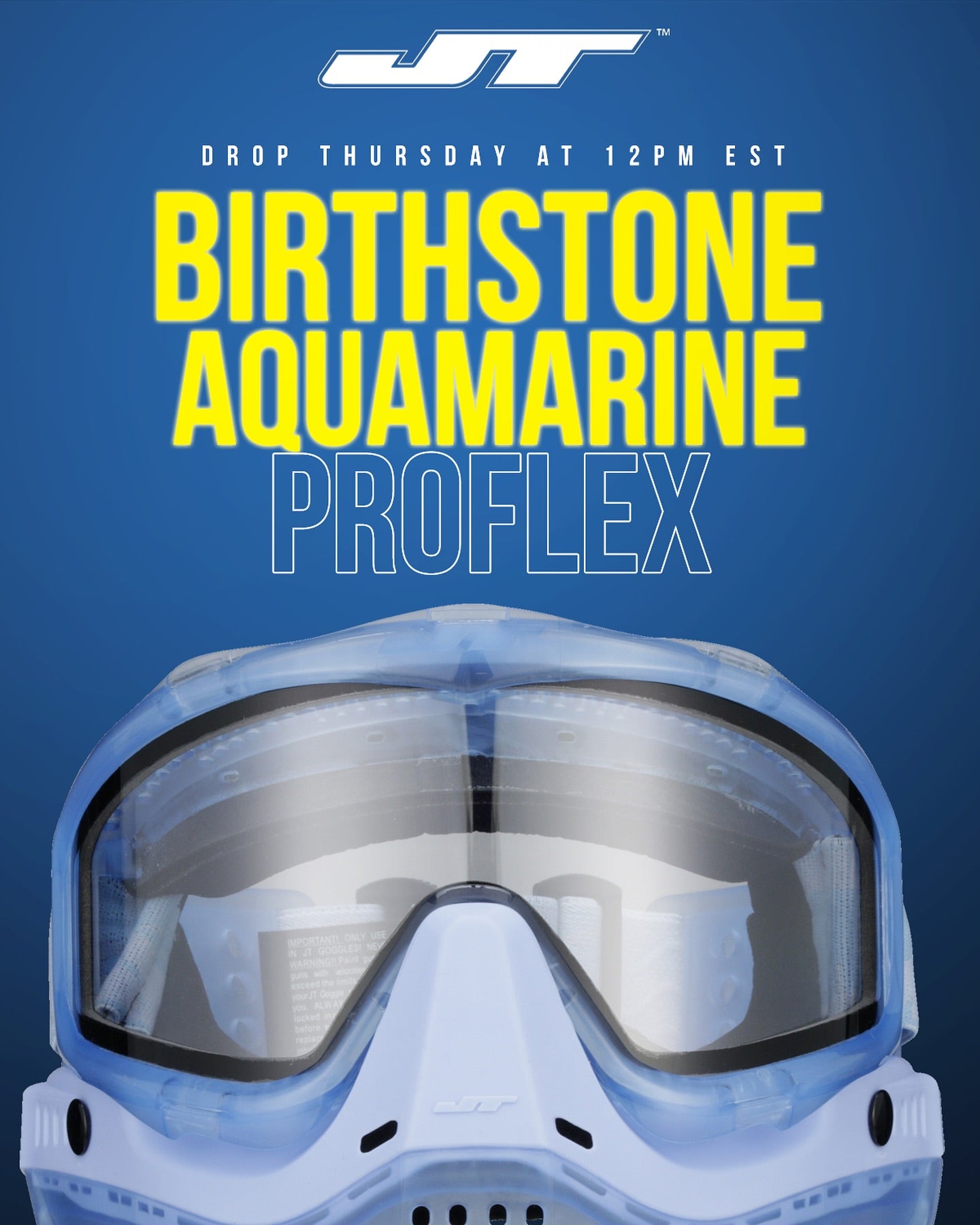 JT Proflex Goggle - ICE Aquamarine (March)