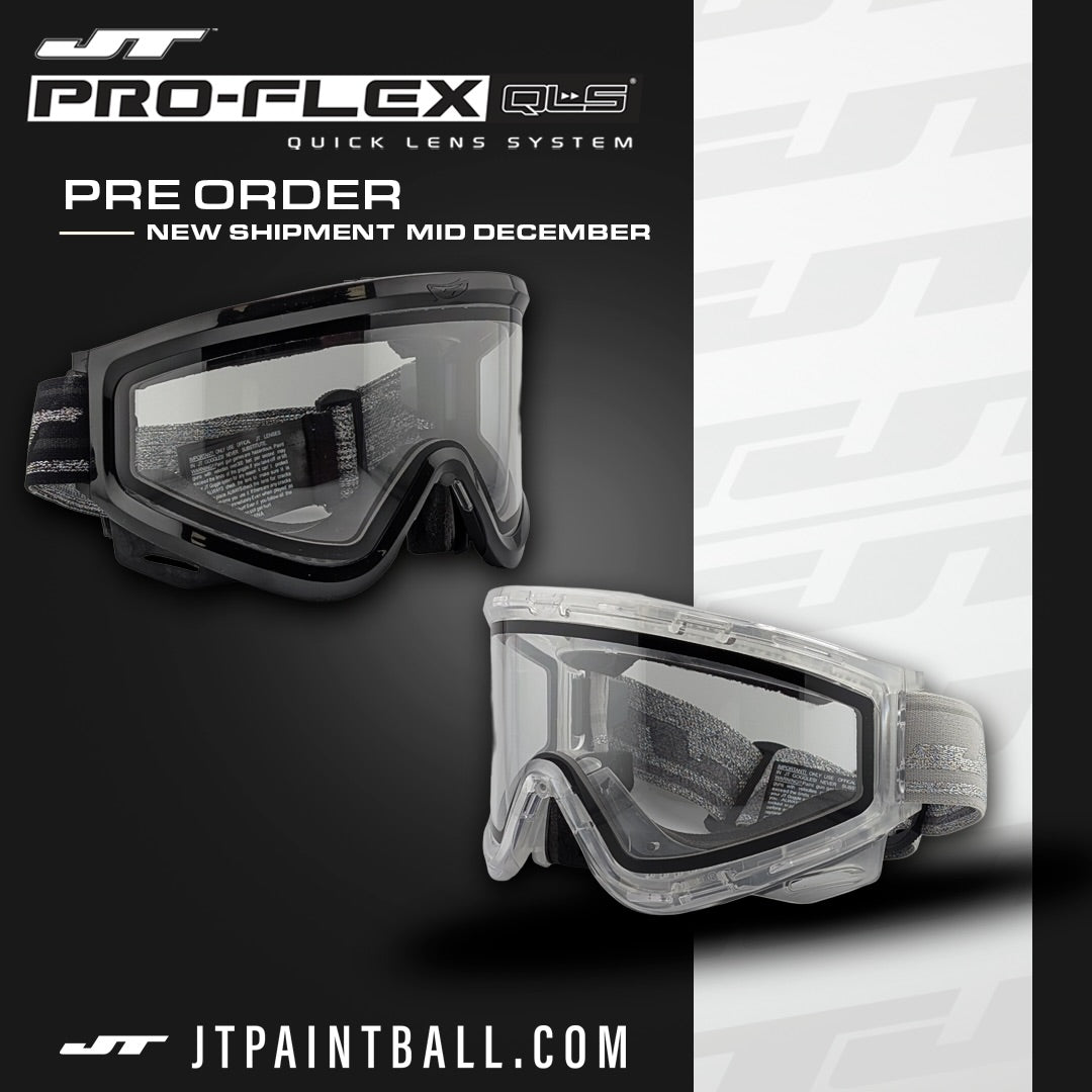 JT Proflex QLS Frame - ICE Clear w Clear Lens and Strap