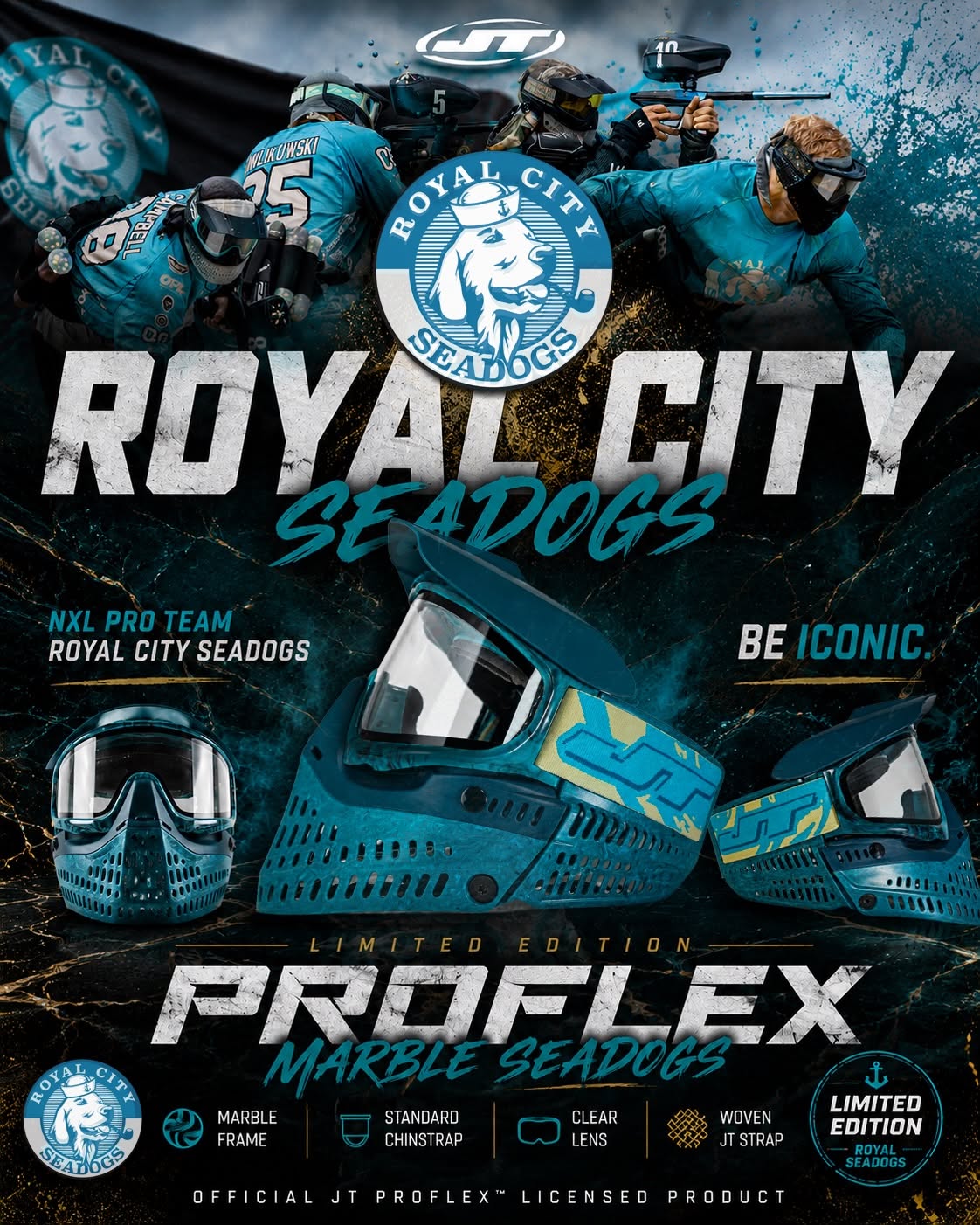 JT Proflex Goggle - Marble - Seadogs