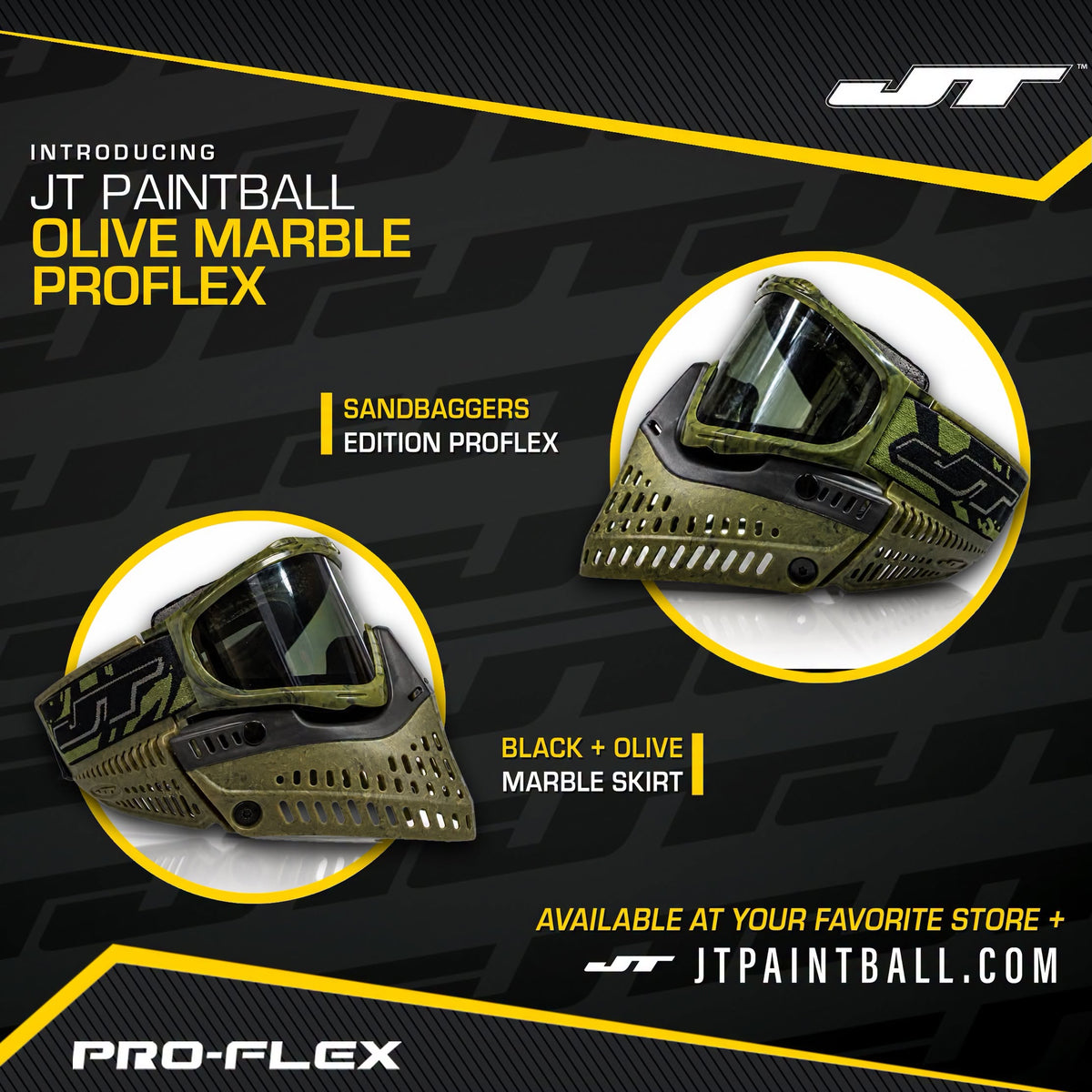 JT Proflex Goggle - Marble - Olive