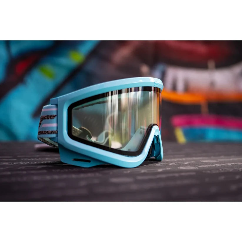 JT QLS Frame - Carolina Blue w Clear Lens and Strap