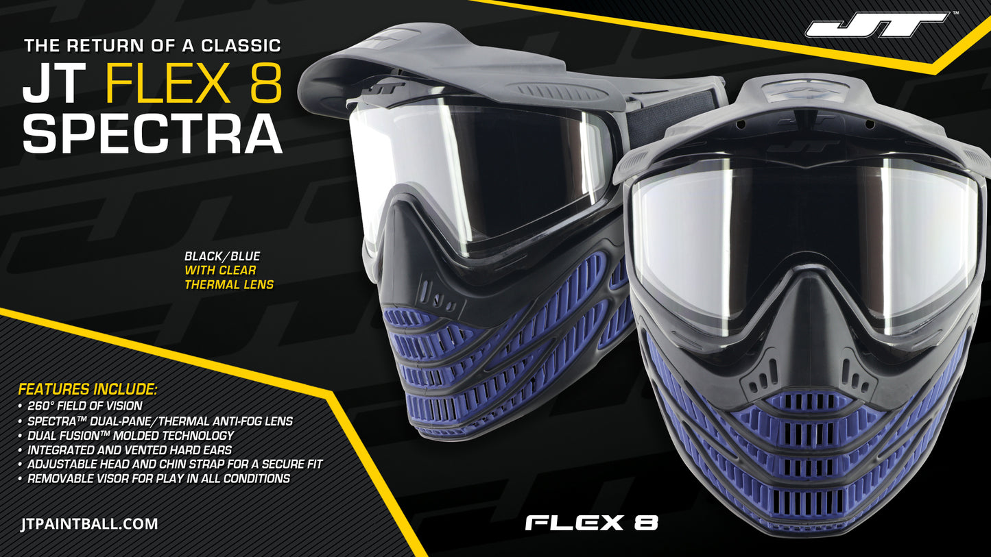 JT Flex 8 Goggle - Black / Blue