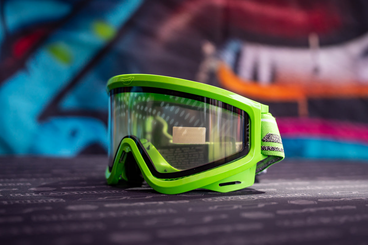 JT QLS Frame - Lime w Clear Lens and Strap