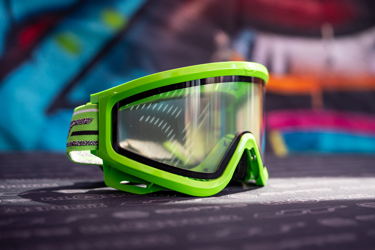 JT QLS Frame - Lime w Clear Lens and Strap