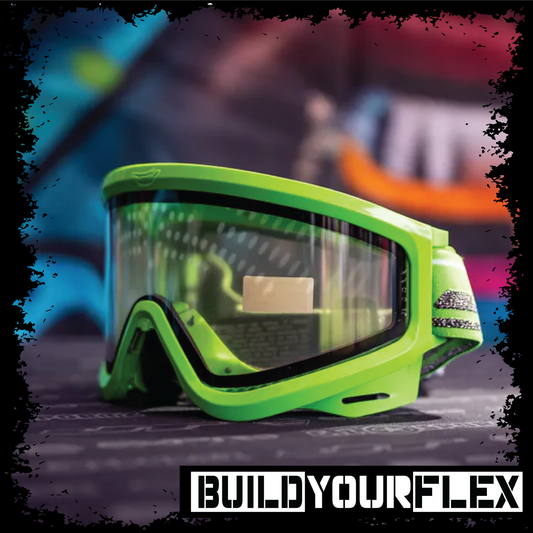 JT QLS Frame - Lime w Clear Lens and Strap