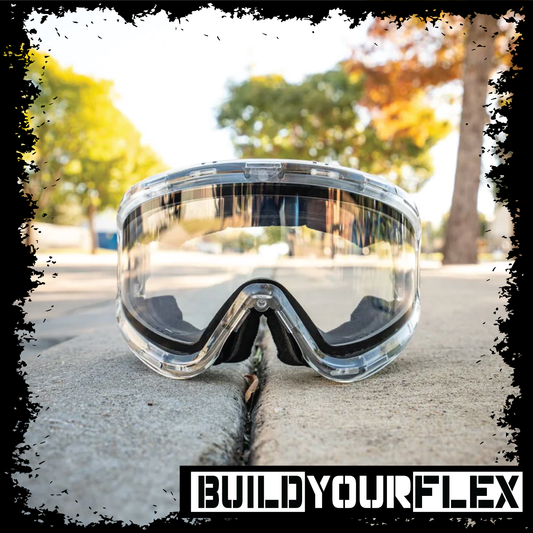 JT Proflex QLS Frame - ICE Clear w Clear Lens and Strap