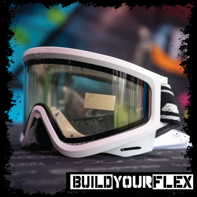JT QLS Frame - White w Clear Lens and Strap
