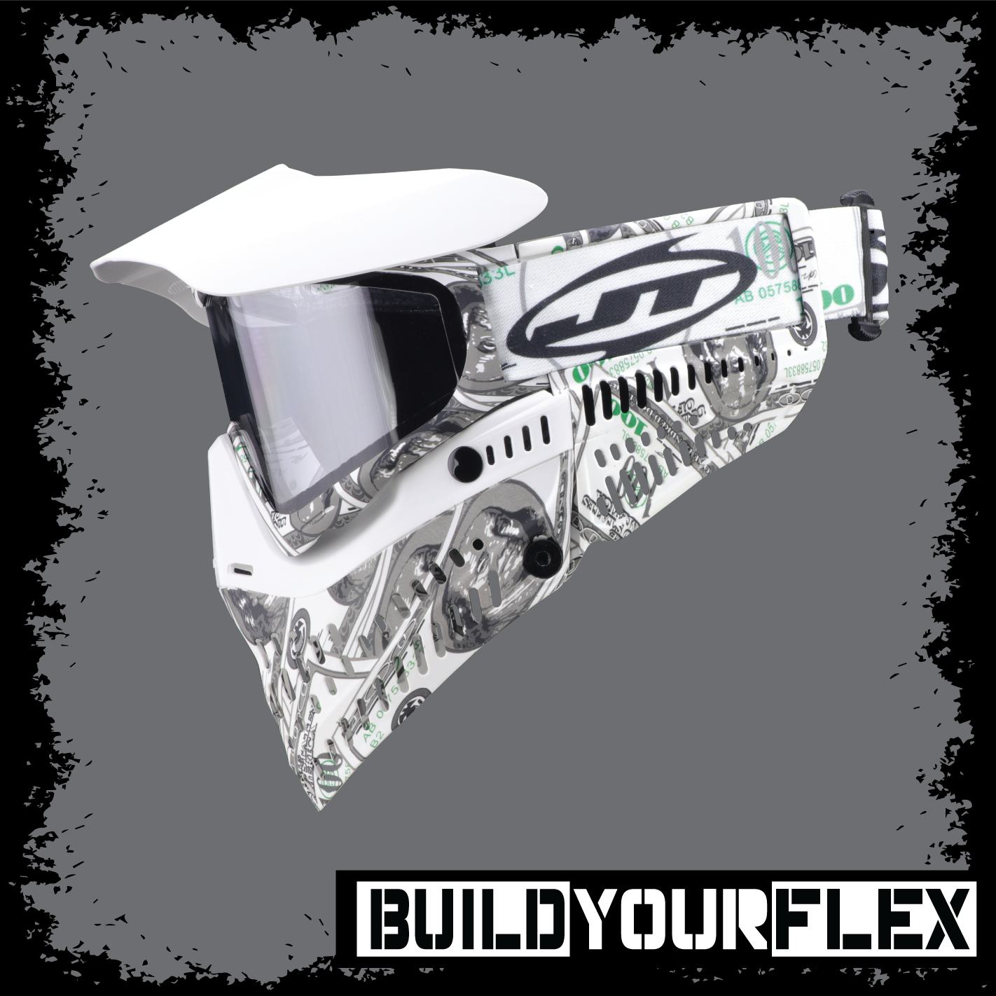 JT Proflex Goggle - 100 Dollar Bill w/ Clear & Smoke