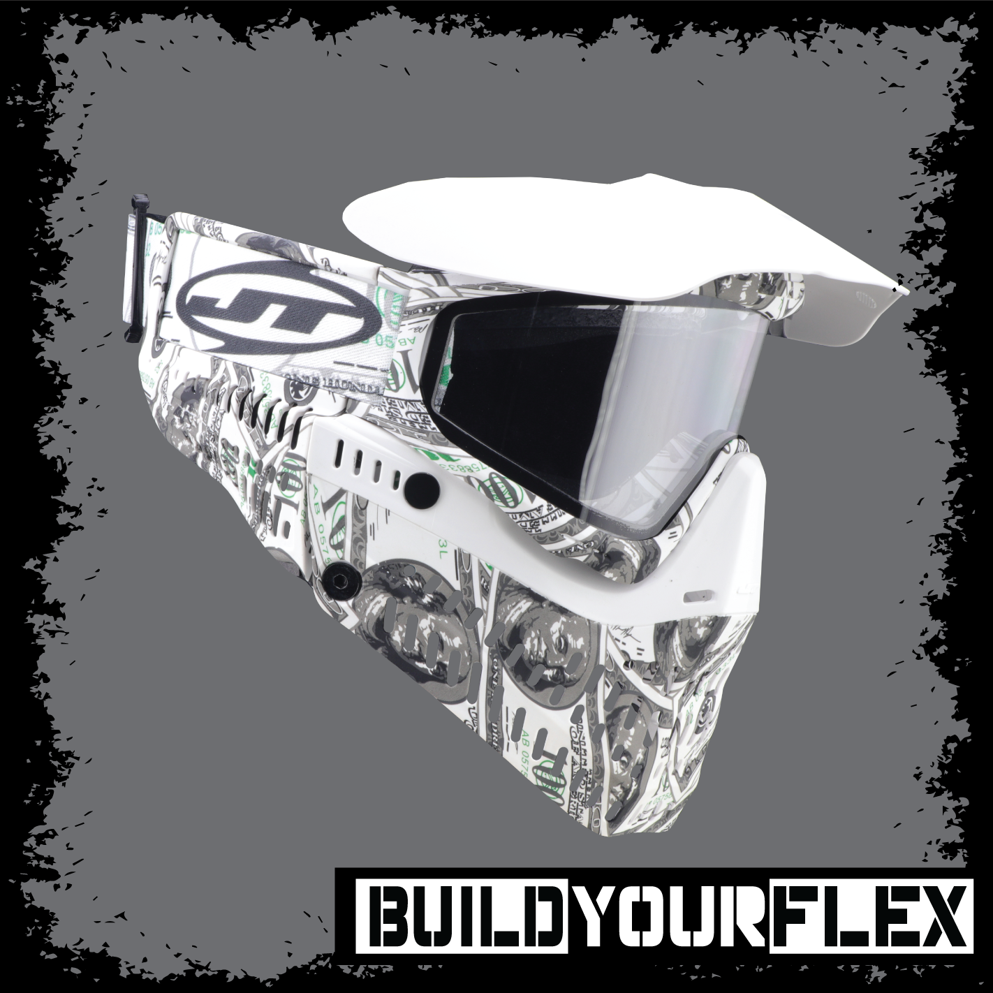 JT Proflex Goggle - 100 Dollar Bill w/ Clear & Smoke