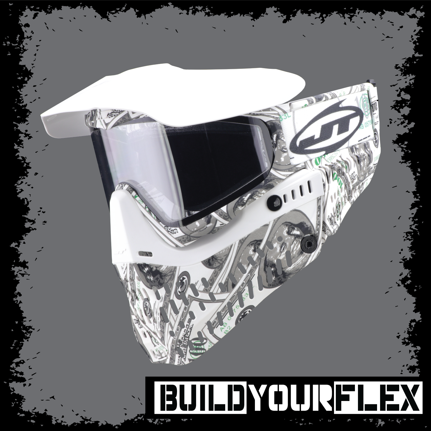 JT Proflex Goggle - 100 Dollar Bill w/ Clear & Smoke